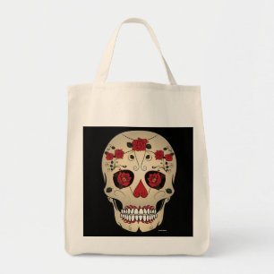 Suiker Rood roodroze Dag van de dode Canvas tas