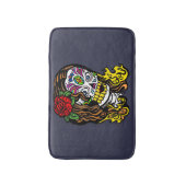 Suiker Roos van de schedel in haar Badmat (Voorkant Verticaal)