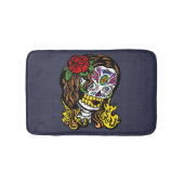 Suiker Roos van de schedel in haar Badmat (Voorkant)