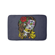 Suiker Roos van de schedel in haar