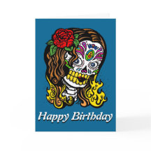 Suiker Roos van de schedel in haar