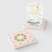 Suiker Roze Lente Groene Ster Dopamine Decor Art Stenen Onderzetter (Zijkant)