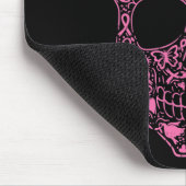 Suiker roze lintje Calavera Breast Cancer Awa Muismat (Hoek)