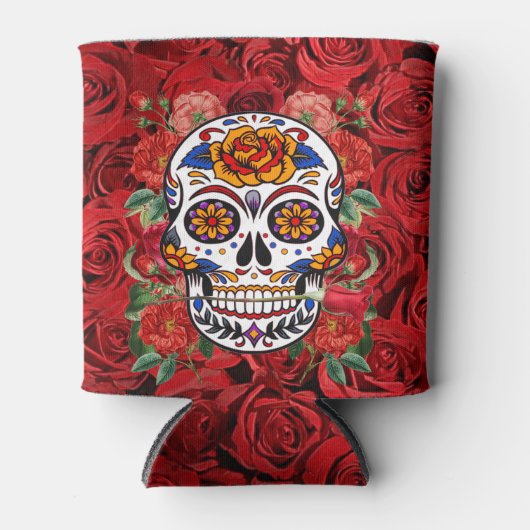 Suiker roze roze rozen Feestdagen Blikjeskoeler (Voorkant)