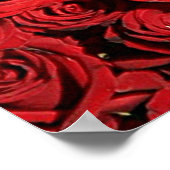 Suiker roze roze rozen Feestdagen groot Poster (Hoek)