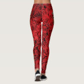 Suiker roze roze rozen Feestdagen Leggings (Achterkant)