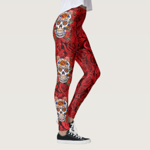 Suiker roze roze rozen Feestdagen Leggings