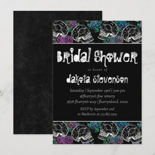 Suiker Rozen van de romp | Vrijgezellenfeest Ombre Kaart (Voorkant / Achterkant)