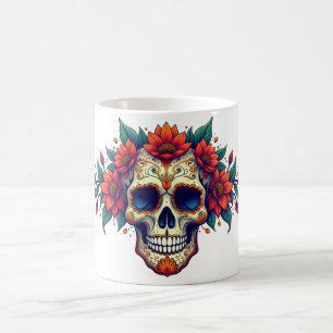 Suiker schedel 2 koffiemok