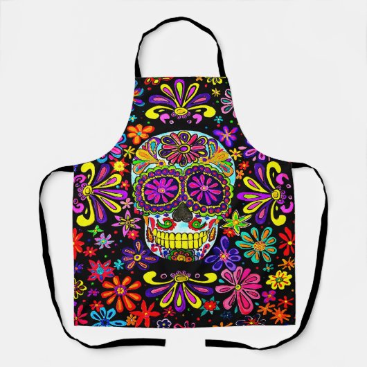 Suiker schedel Apron Schort (Voorkant)