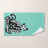 Suiker schedel bad handdoek (Handdoek)