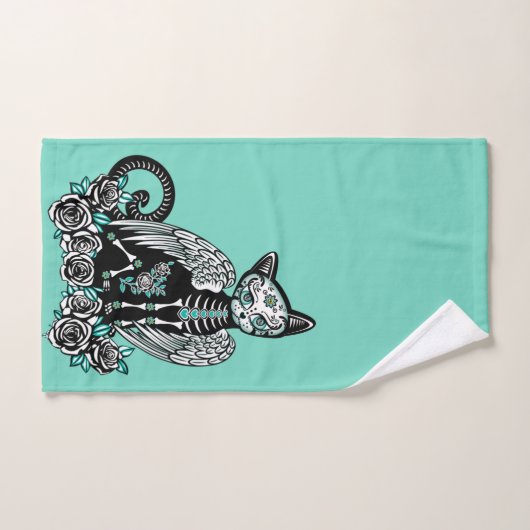 Suiker schedel bad handdoek (Handdoek)