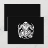 Suiker Schedel Baphomet Geit Cadeau Uitnodiging Briefkaart (Voorkant / Achterkant)
