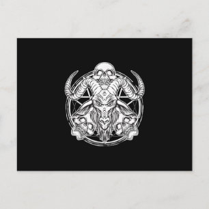 Suiker Schedel Baphomet Geit Cadeau Uitnodiging Briefkaart
