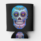 Suiker Schedel Blauwe Bloem Koeler (Achterkant)