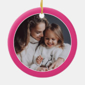 Suiker Schedel Bloemen Cinco de Mayo Foto Keramisch Ornament (Achterkant)