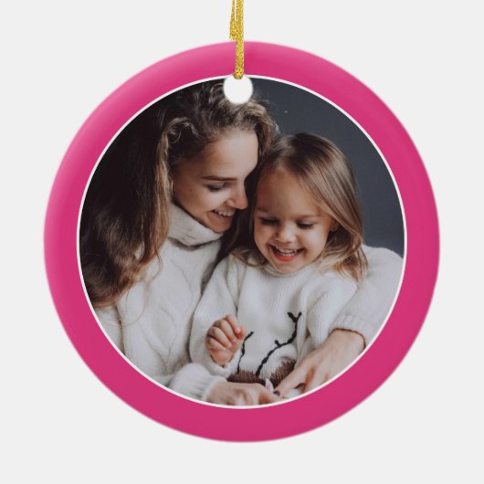 Suiker Schedel Bloemen Cinco de Mayo Foto Keramisch Ornament (Achterkant)