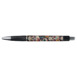 Suiker Schedel Bloesems Pen
