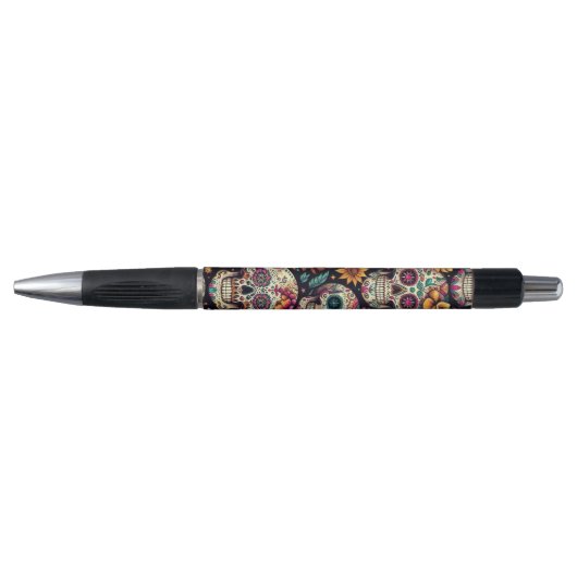 Suiker Schedel Bloesems Pen (Voorkant)