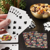 Suiker Schedel Bloesems Pokerkaarten (Insitu)