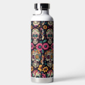 Suiker Schedel Bloesems Waterfles (Rechts)