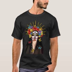 Suiker Schedel Calavera Laatste Minuten Halloween  T-shirt