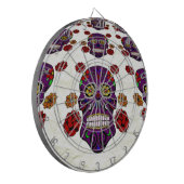 Suiker Schedel (Dag van de Doden) Dartbord (Voorkant Links)