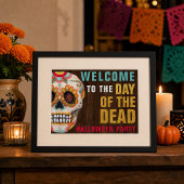 Suiker Schedel Dag van de Doden Halloween Welkom Poster