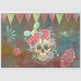 Suiker Schedel Decoupage Papier Dia De Los Muertos