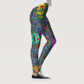 Suiker Schedel Denim Look Dames Leggings (Rechts)