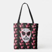 Suiker Schedel Dia De Los Muertos Rozen Tote Bag (Achterkant)