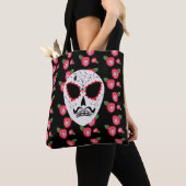 Suiker Schedel Dia De Los Muertos Rozen Tote Bag (Dichtbij)
