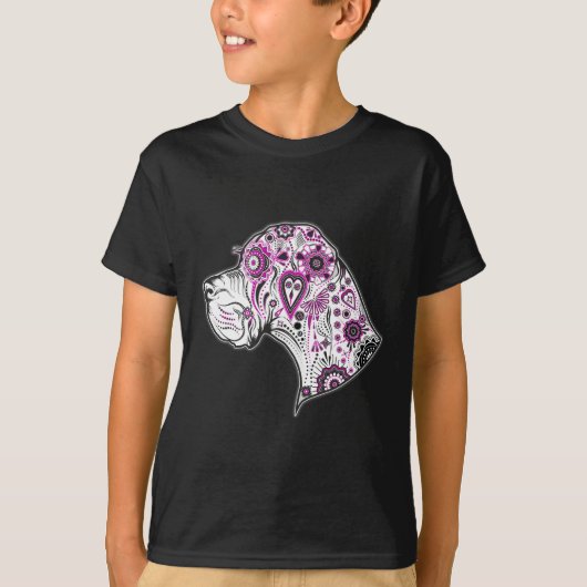 Suiker Schedel Dog T-shirt (Voorkant)