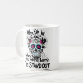 Suiker schedel en grafische Mok (Voorkant links)