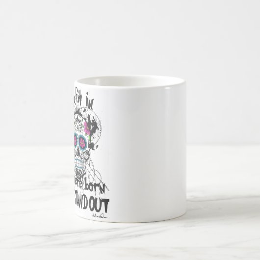 Suiker schedel en grafische Mok (Center)