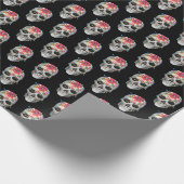 Suiker Schedel en Lichten Wrapping Papier (Hoek)