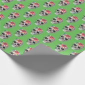 Suiker Schedel en Lichten Wrapping Papier (Hoek)