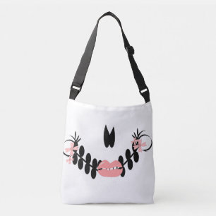 Suiker Schedel Gezicht Lippen Halloween Patroon Crossbody Tas