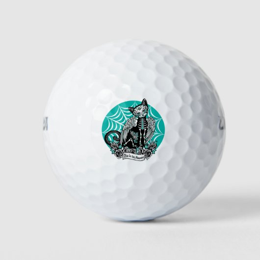 Suiker schedel golfballen (Voorkant)