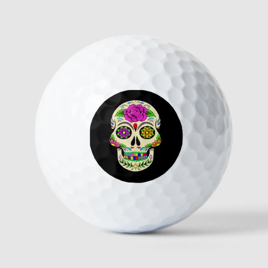 Suiker Schedel Golfballen (Voorkant)
