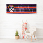Suiker Schedel Halloween Feestkostuum Spandoek (Insitu)