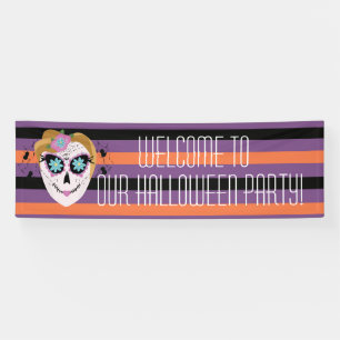 Suiker Schedel Halloween Feestkostuum Spandoek