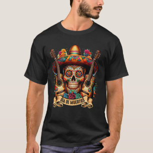 Suiker Schedel Hoed Dia De Muertos Catrina Dag Van T-shirt