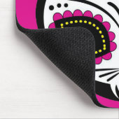 Suiker schedel kat, Dia de los Muertos #14 Muismat (Hoek)