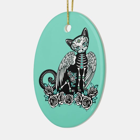 Suiker schedel keramisch ornament (Links)