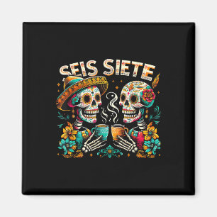 Suiker Schedel Koffie Fiesta Mexicaanse Dag Seis S Magneet