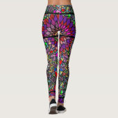 Suiker Schedel Kunst Broek Leggings (Achterkant)