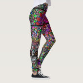 Suiker Schedel Kunst Broek Leggings (Rechts)