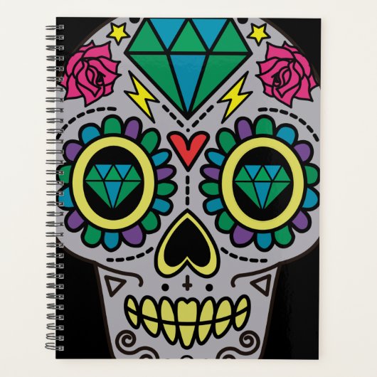 Suiker Schedel Kunst, Dag van de Doden Planner (Voorkant)