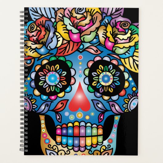 Suiker Schedel Kunst, Dag van de Doden Planner (Voorkant)